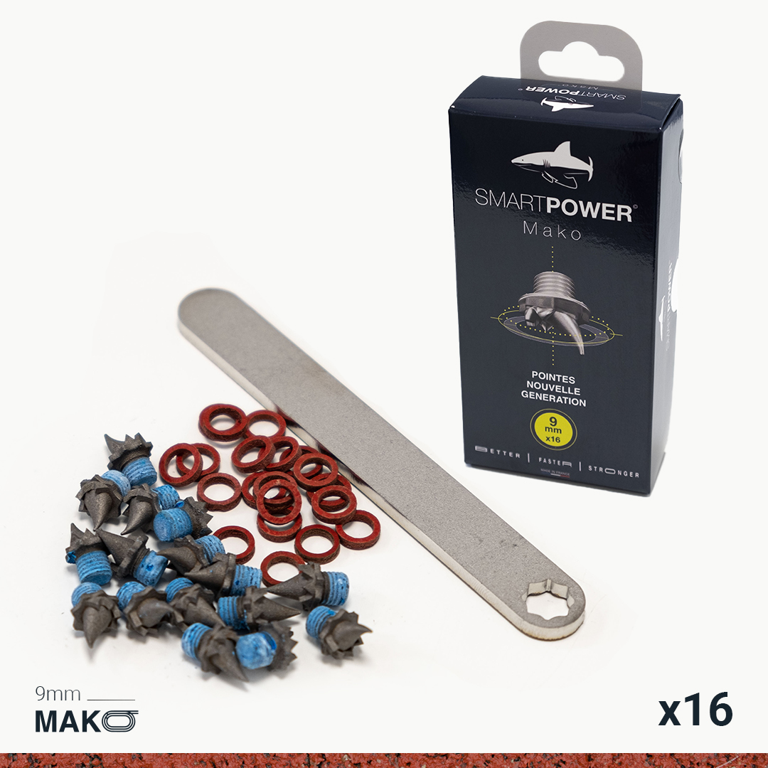 16 Pointes d'Athlétisme Mako9mm - Pack Premium - SMARTPOWER