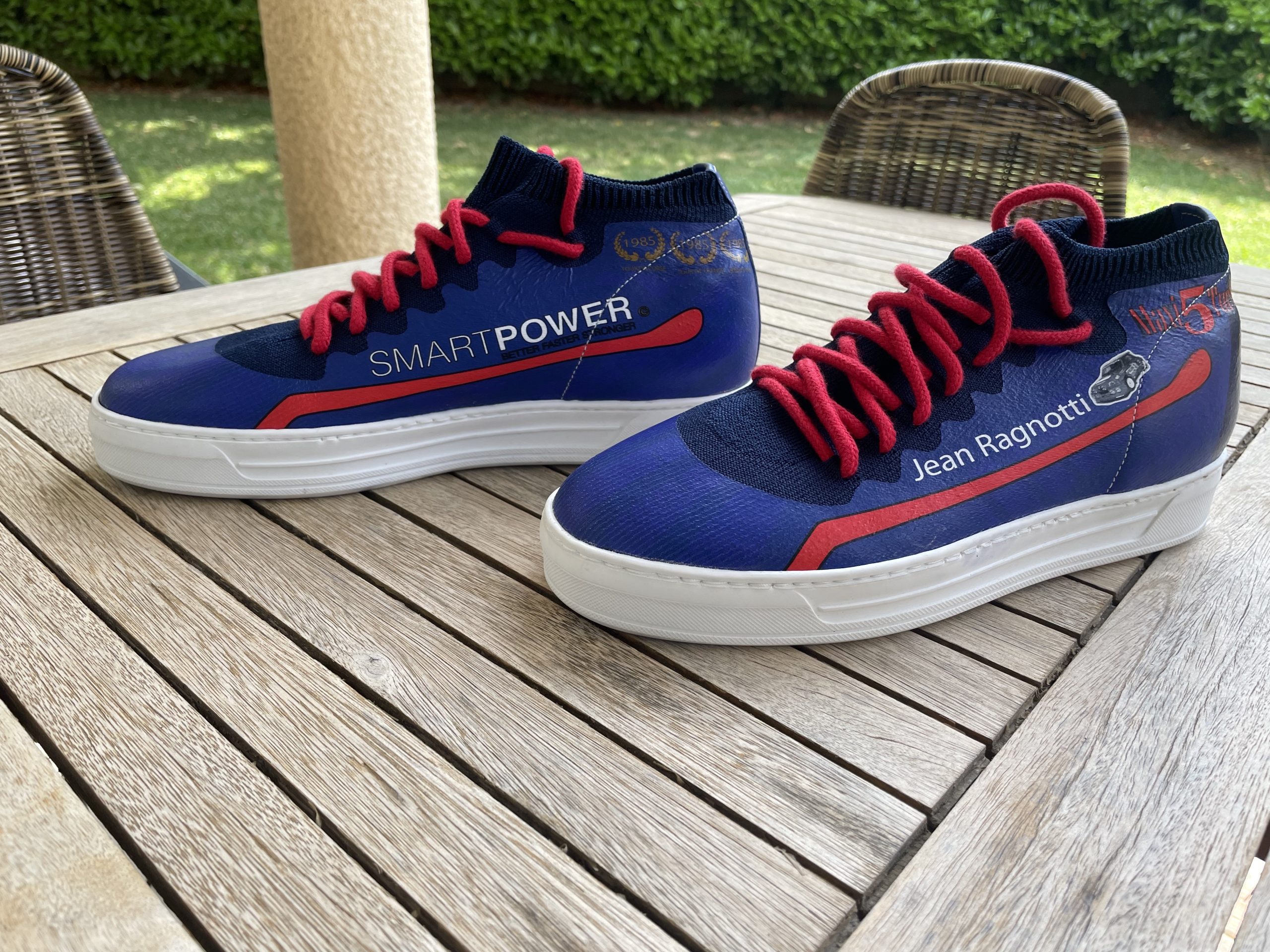 Jean Ragnotti 1 Baskets dédicacées Jean RAGNOTTI Made in France